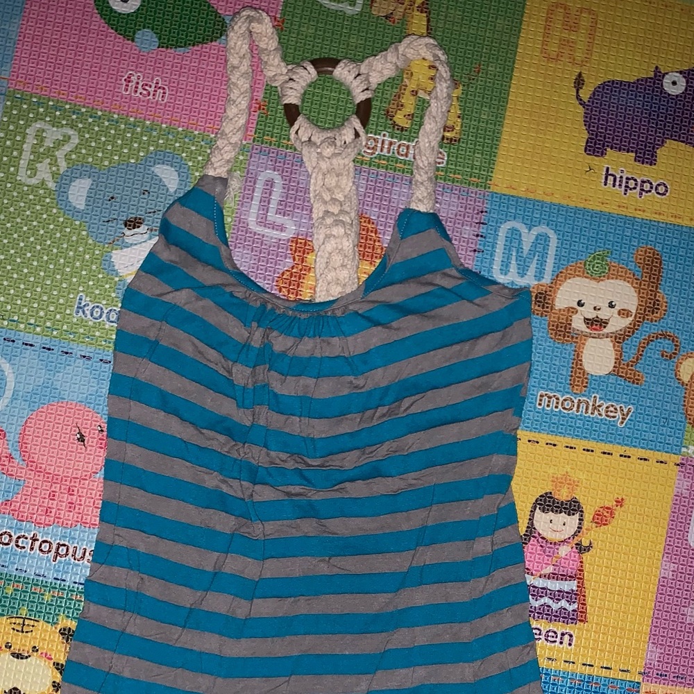 Long stripped boho shirt